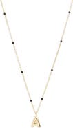 Argento Vivo Sterling Silver Initial Pendant Necklace