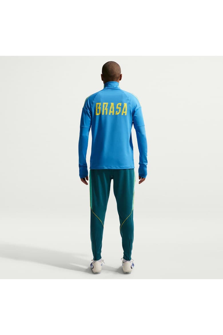 Men's Nike Blue Brazil National Team 2026 Strike Dri-FIT Quarter-Zip Drill Top, Alternate, color, Blue