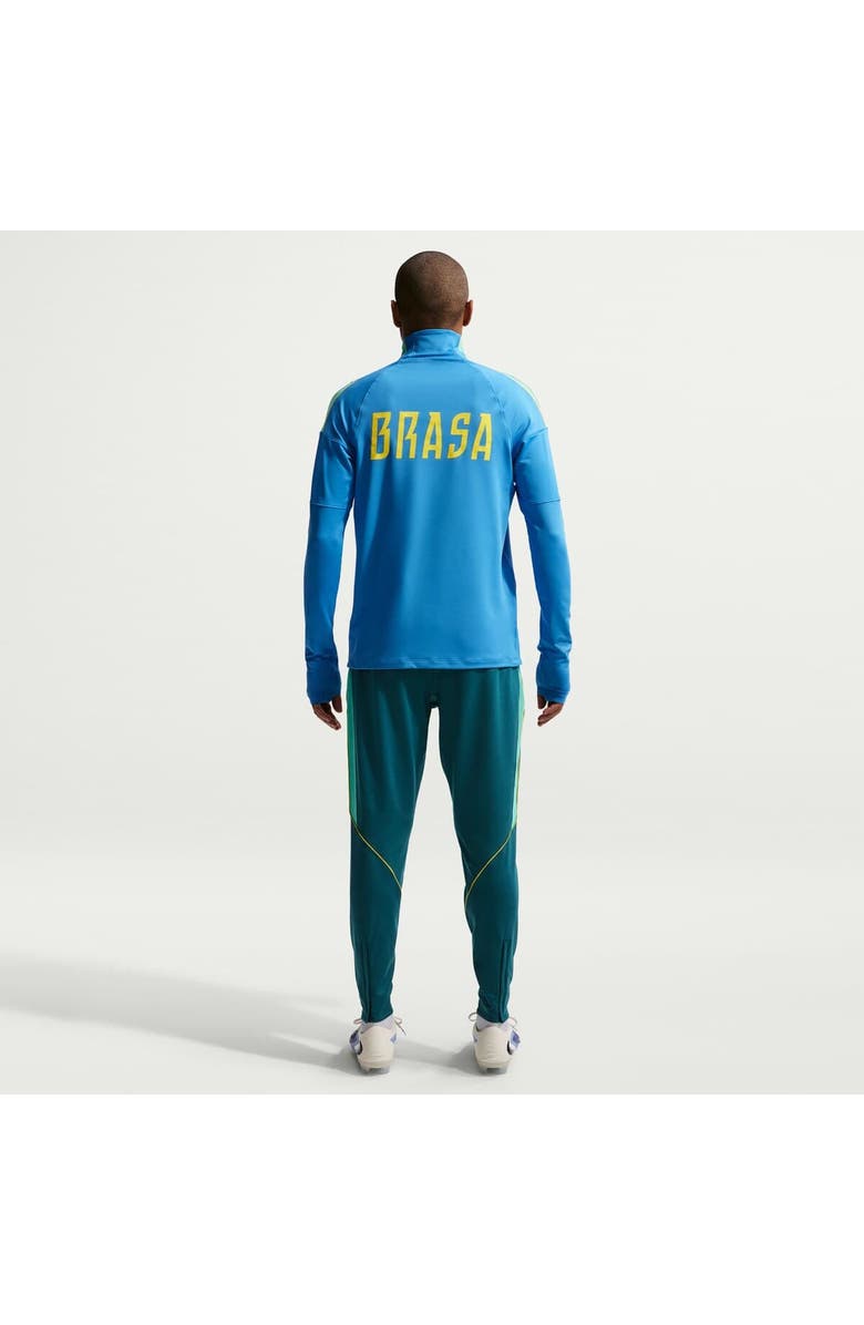 Nike Men's Nike Blue Brazil National Team 2026 Strike Dri-FIT Quarter-Zip Drill Top, Alternate, color, Blue