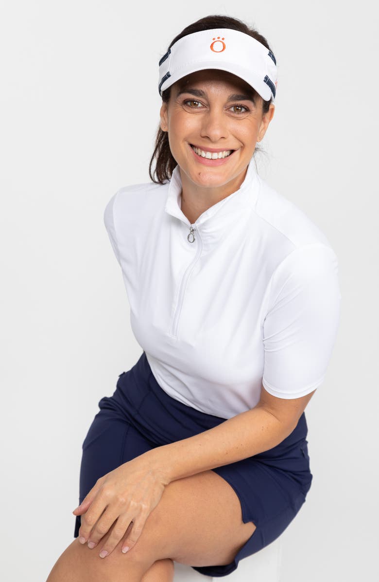 KINONA Keep It Covered Short Sleeve Golf Top, Alternate, color, White