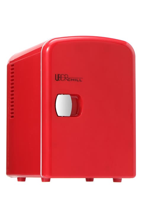 6-Can Mini Fridge - Red