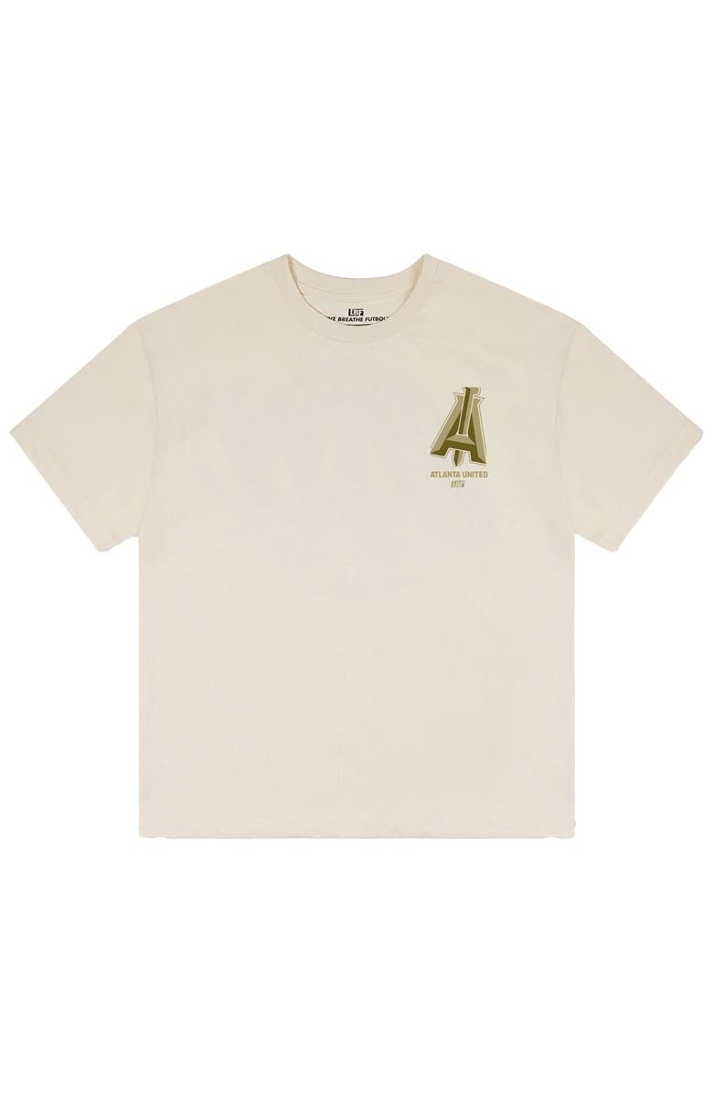 Live Breathe Futbol Unisex Live Breathe Futbol Cream Atlanta United FC Basics T-Shirt, Alternate, color, Cream