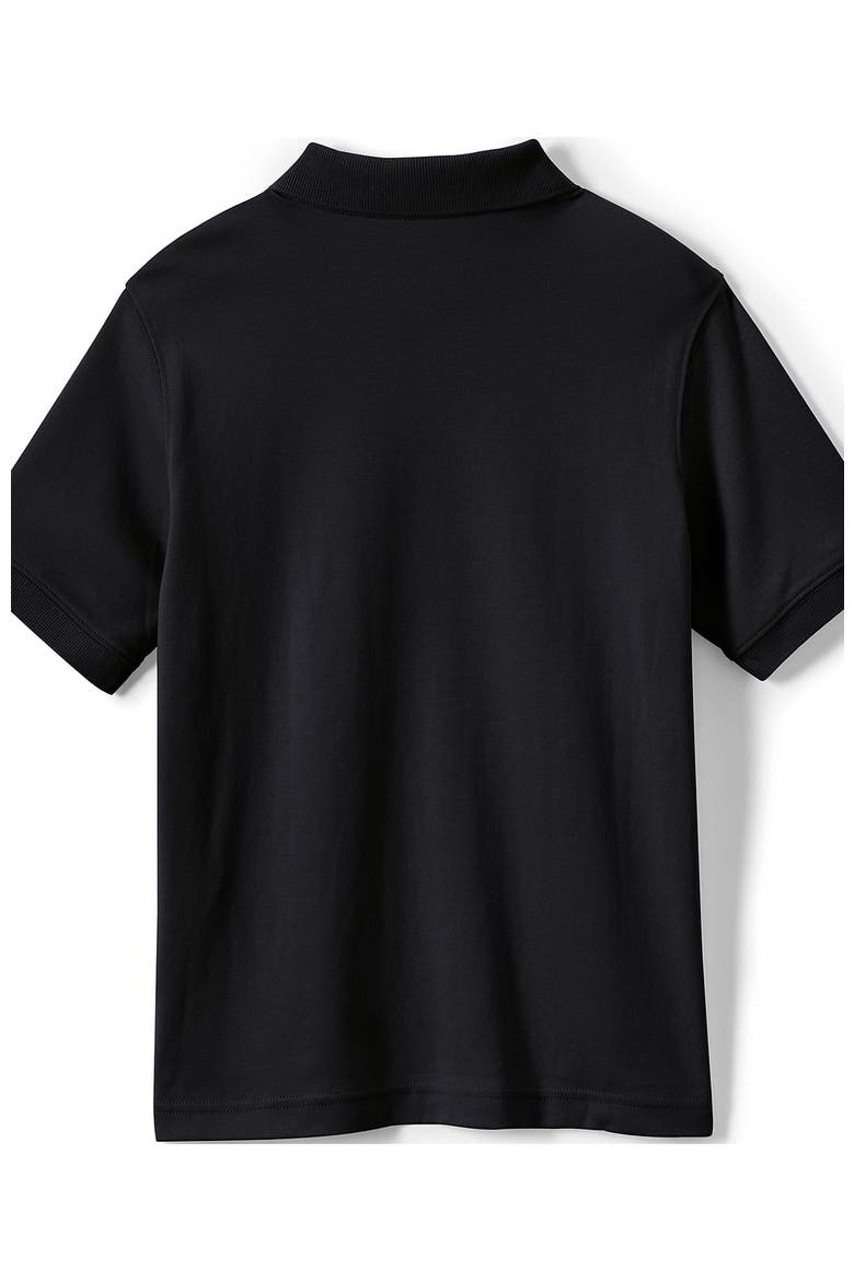 School Uniform Kids Short Sleeve Interlock Polo Shirt, Alternate, color, Black