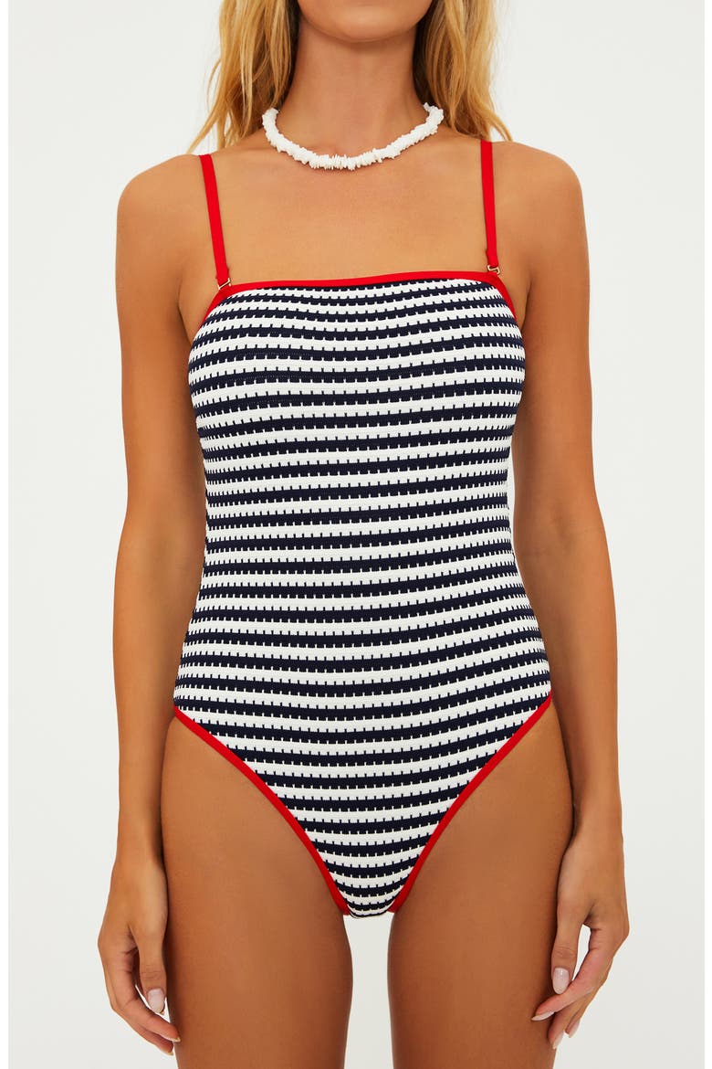 Amber One-Piece Swimsuit, Alternate, color, INDIGO MID