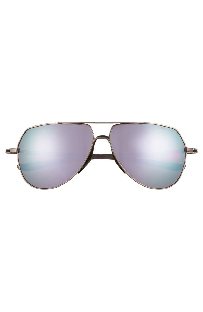 Nike Outrider E 62mm Oversize Aviator Sunglasses, Alternate, color, 
