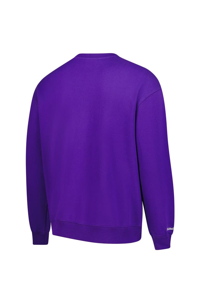 Men's Mitchell & Ness Purple Toronto Raptors Nights Pullover Sweatshirt, Alternate, color, Purple