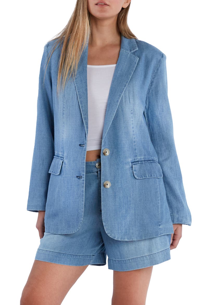 Denim Blazer, Main, color, DENIM