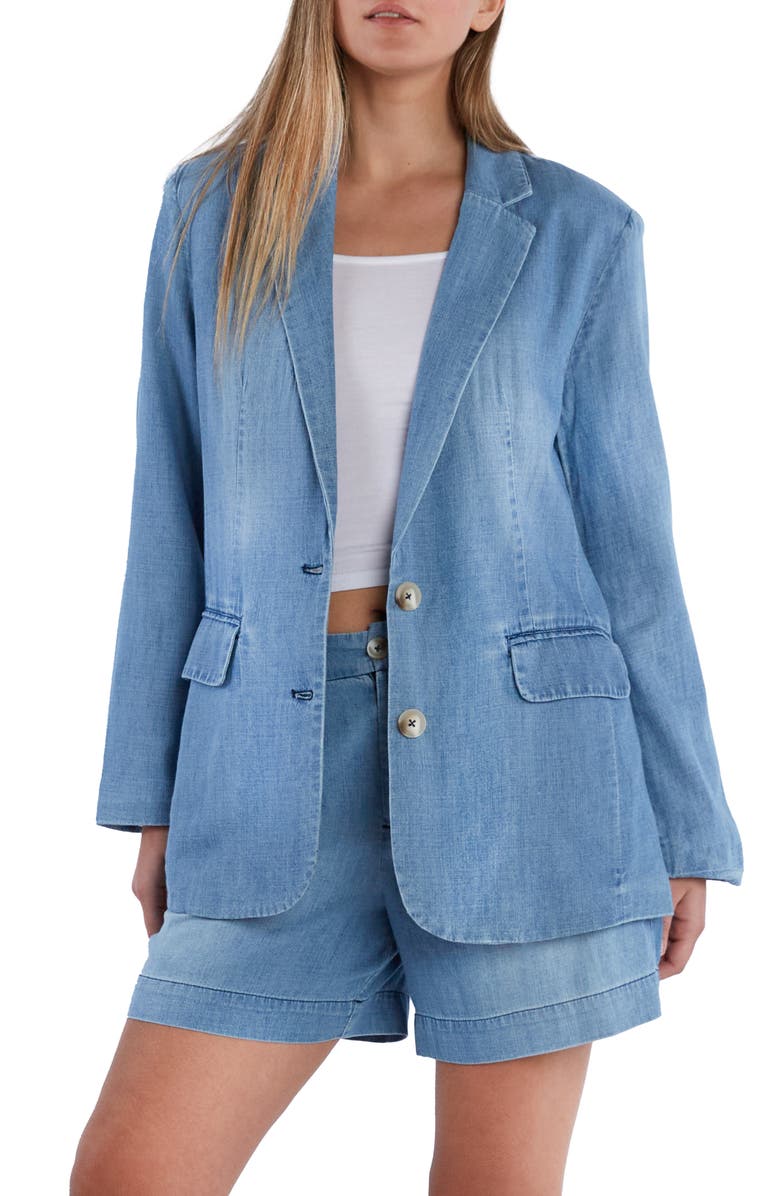 Billy T Denim Blazer, Main, color, Denim