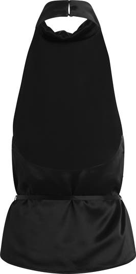 The Ladies Night Satin Halter Top