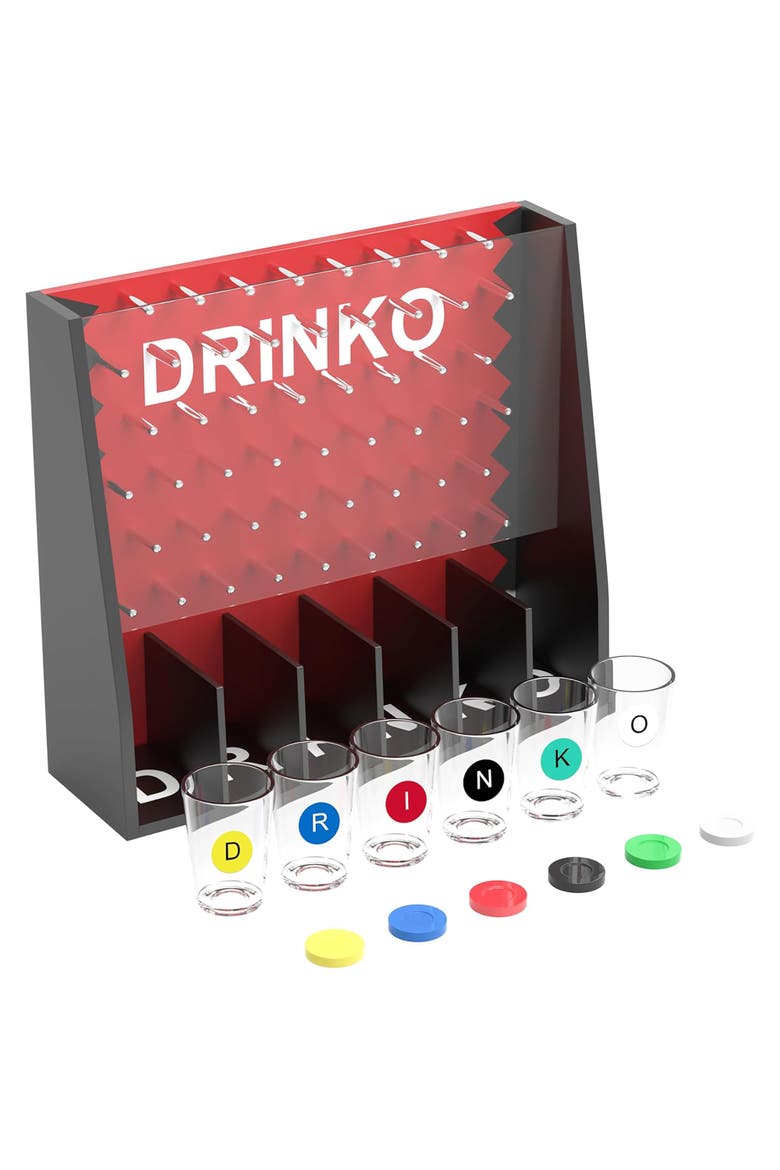 DRINKO, Shot Glass Drinking Party Game, Adult Game Night, Main, color, Multicolored