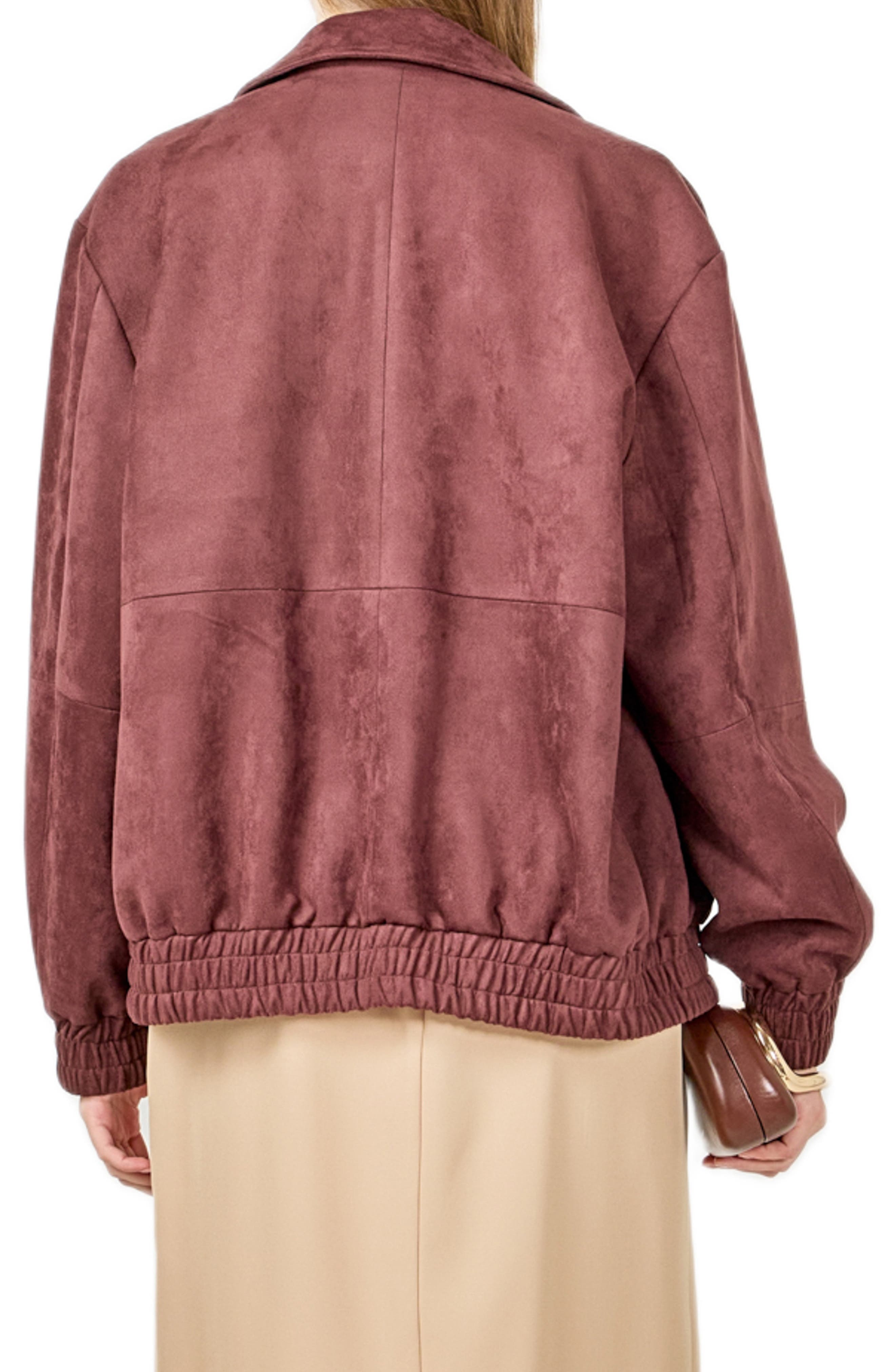Faux Suede Work Jacket - image 4