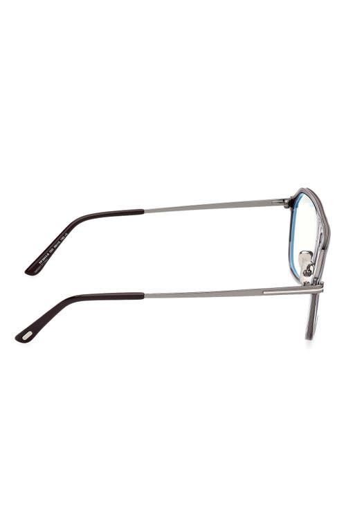 Tom Ford 56mm Pilot Blue Light Blocking Optical Glasses