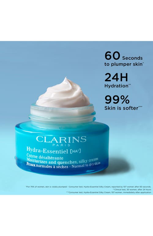 Clarins Hydra-essentiel Silky Moisturizer With Double Hyaluronic Acid In No Color