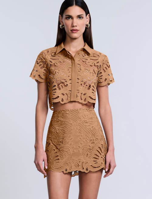 Bcbg Eyelet Mini Skirt