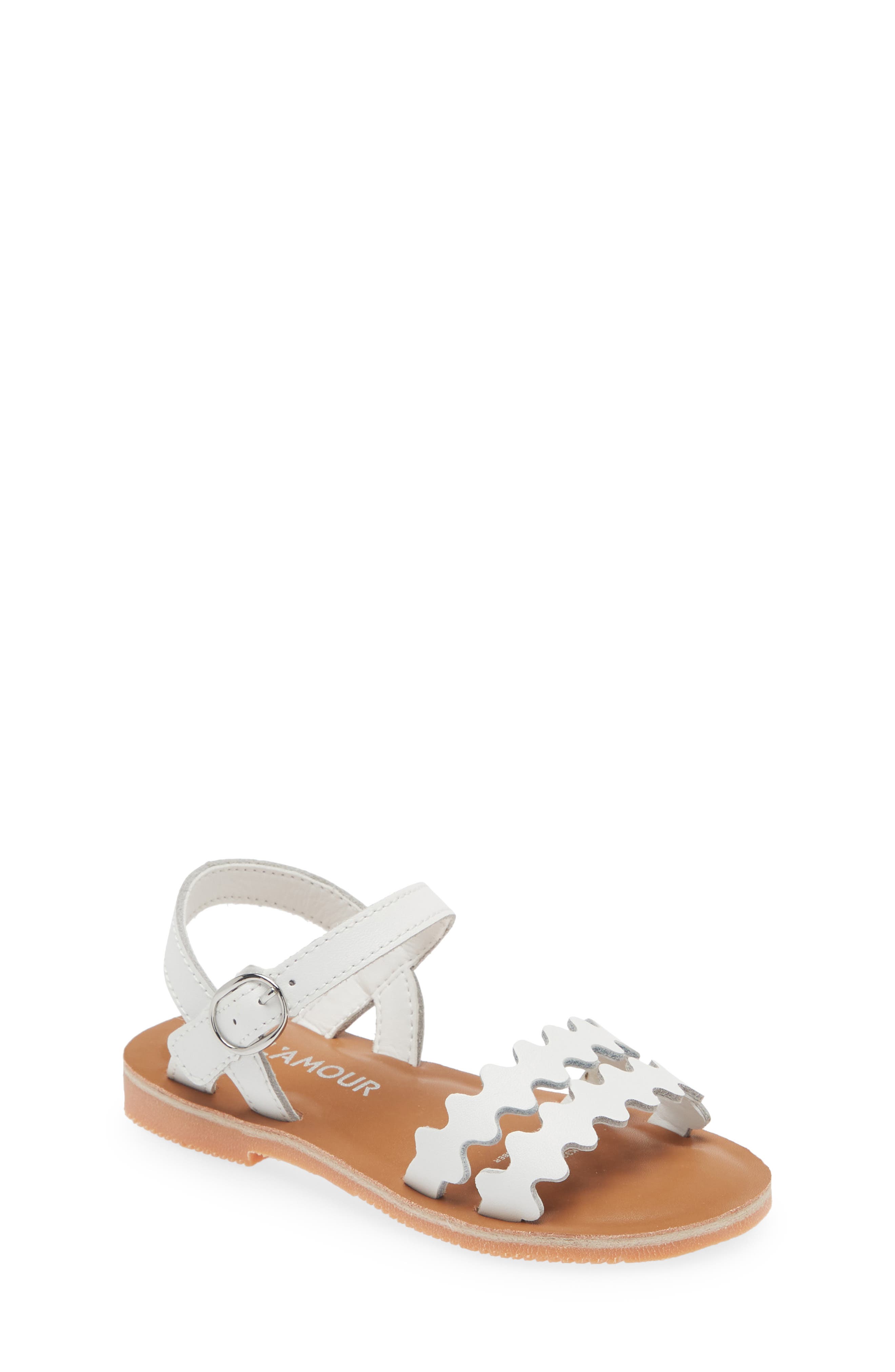 L'AMOUR Kids' Eden Sandal, Main, color, White