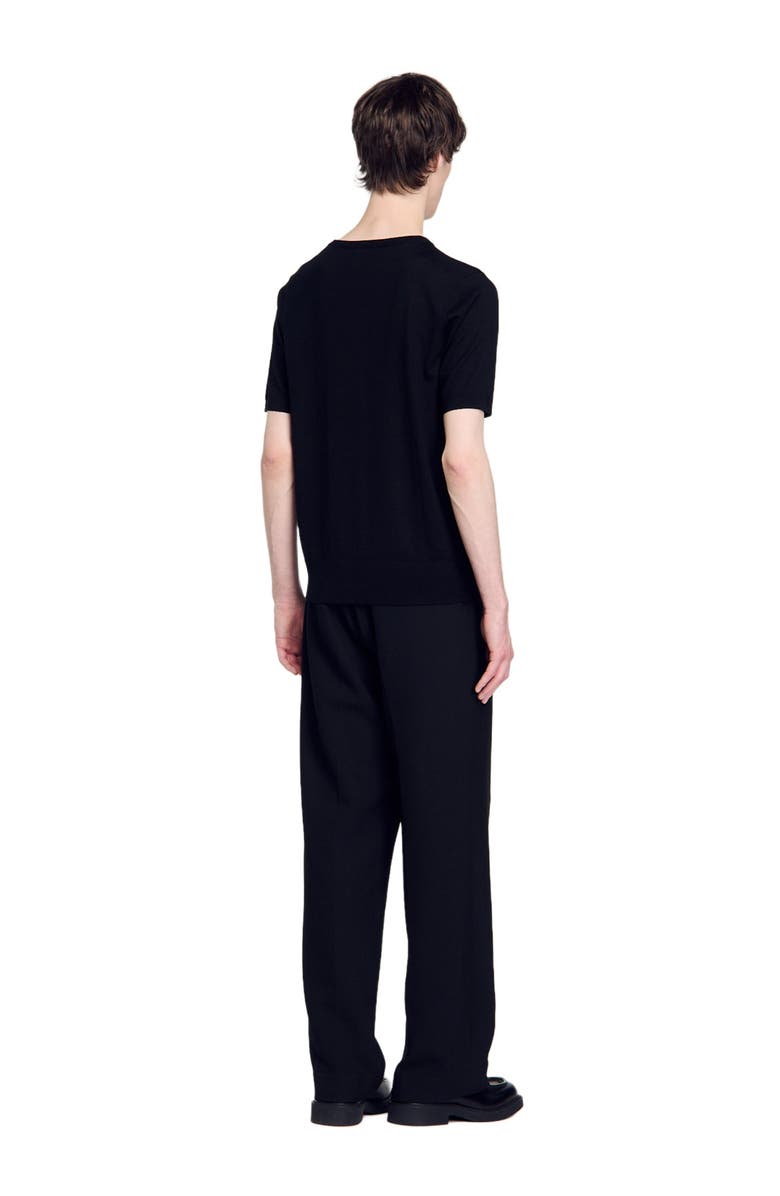 SANDRO Flowing knit T-shirt, Alternate, color,