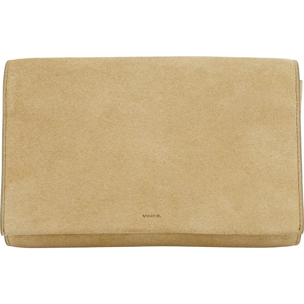 Vince Leather Crossbody Wallet In Brown