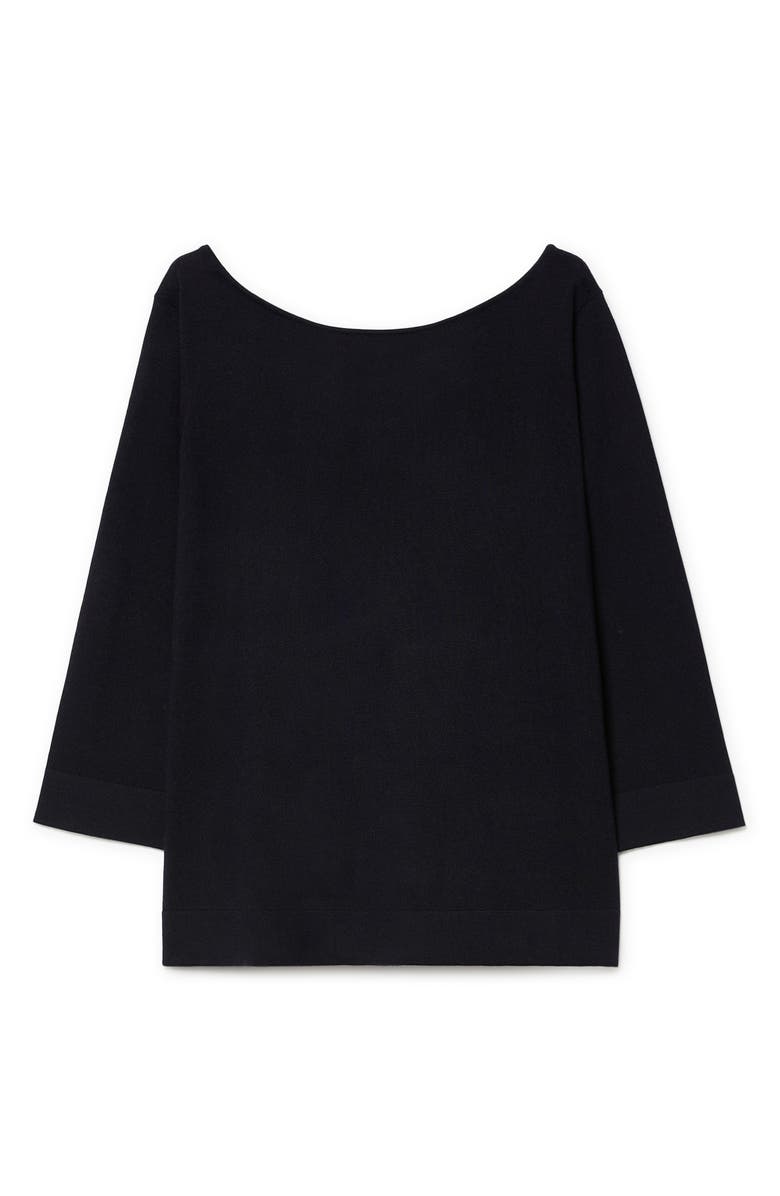 Marina Rinaldi Noca Virgin Wool Sweater, Alternate, color, Midnight Blue