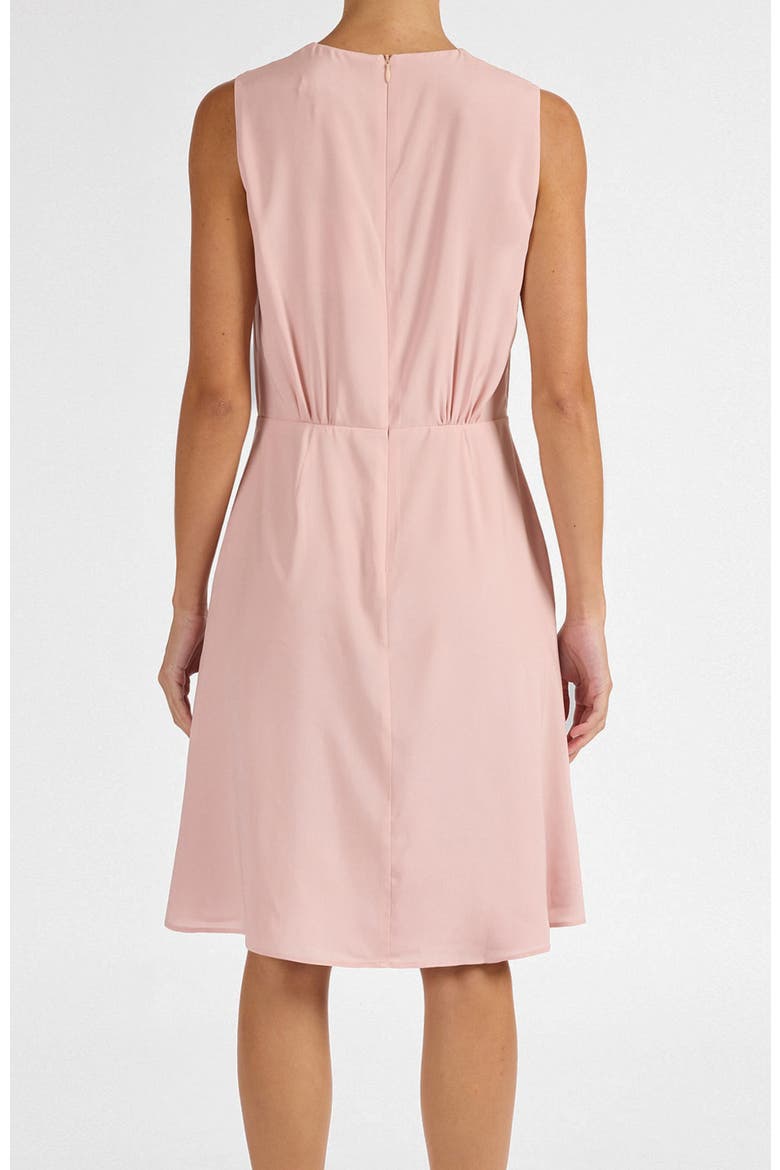 Dalby Sleeveless A-line Dress in Silk Crepe de Chine, Alternate, color, Candy Pink