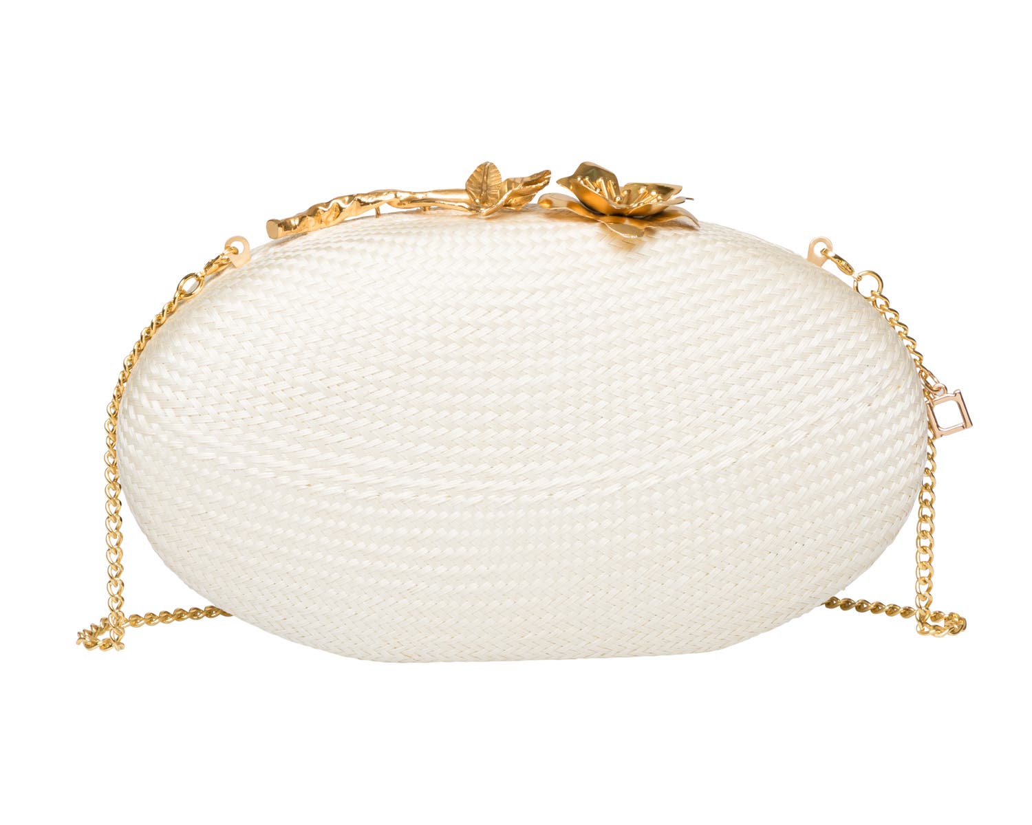 Joanna Oval Clutch, Alternate, color, OFF WHITE