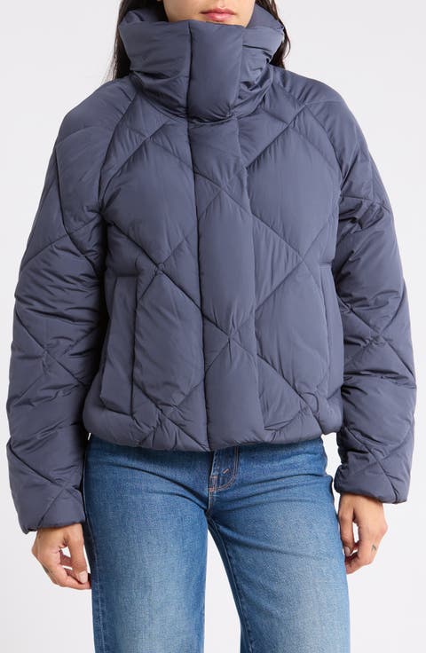 Diamond Quilted Cloud Puffer Jacket