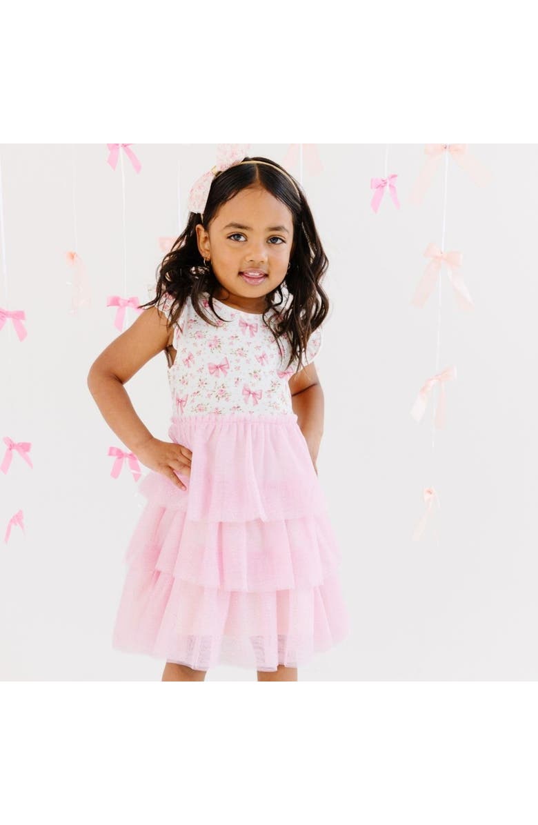 Sweet Wink Ditsy Floral Short Sleeve Tutu Dress, Alternate, color, Multicolor