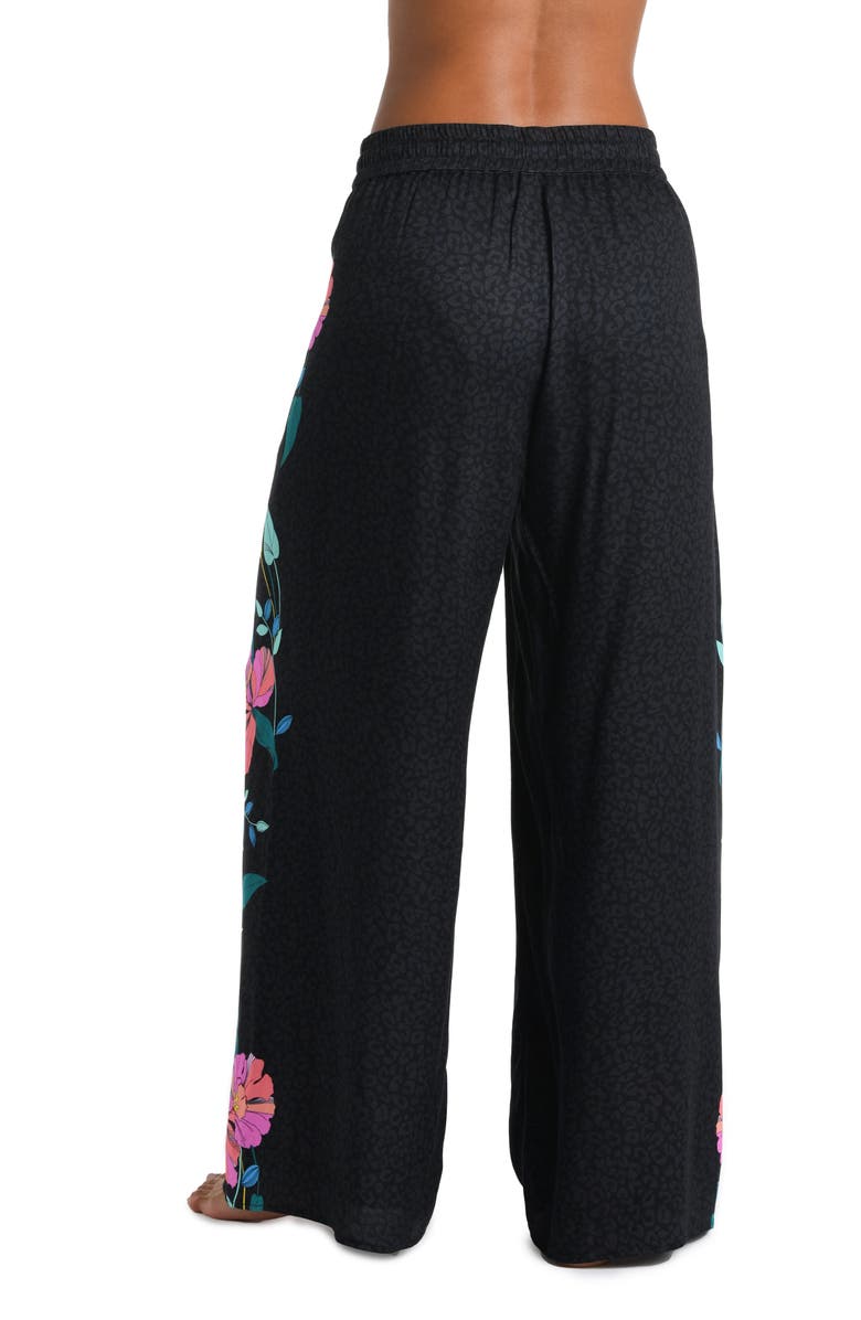 Sunshine 79 Cascade Cover-Up Beach Pants, Alternate, color, Black