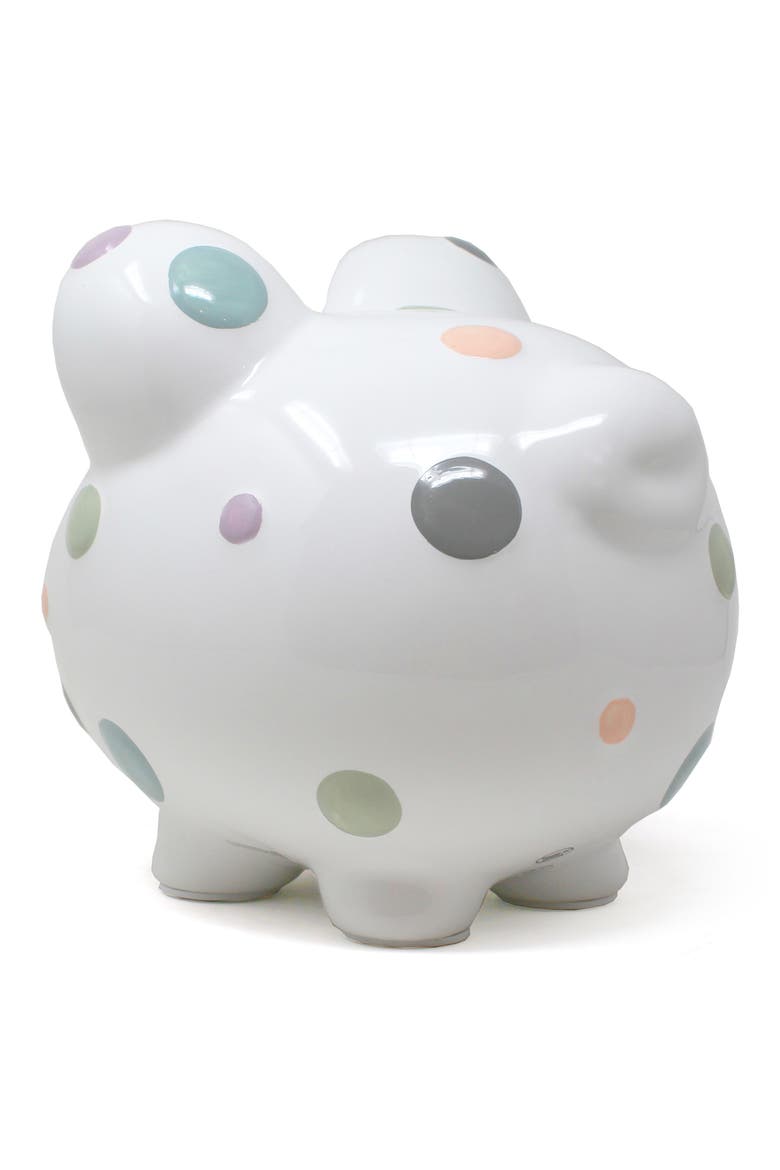 Pastel Polka Dot Piggy Bank, Alternate, color, NO COLOR