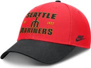 Nike Men's Nike Crimson/Black Seattle Mariners Neon 90s Rise Adjustable Hat