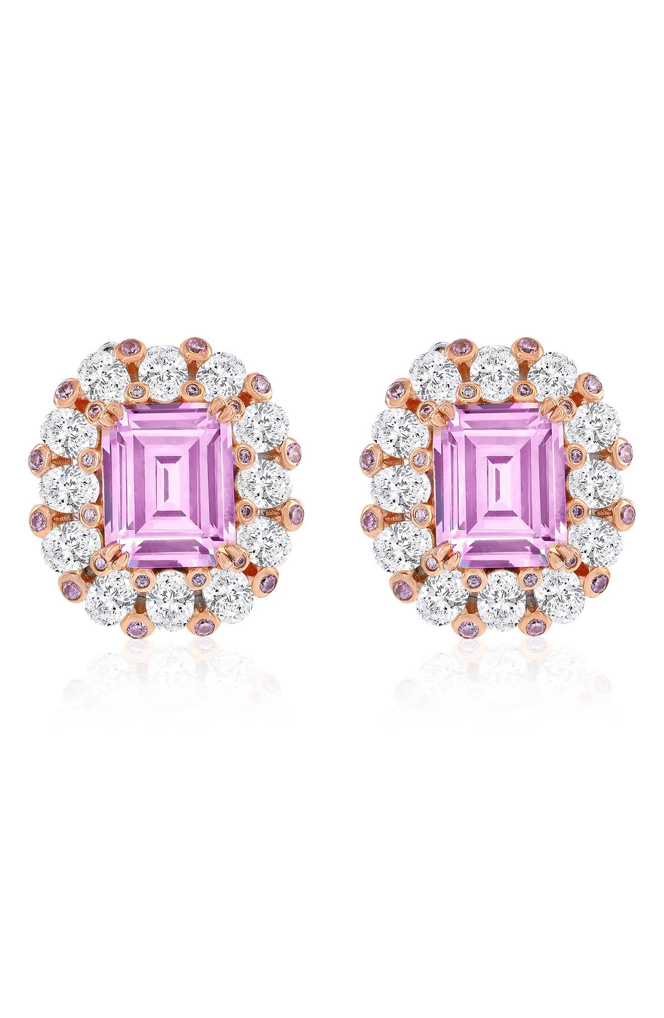 SUZY LEVIAN Gala Two-Tone Stud Earrings