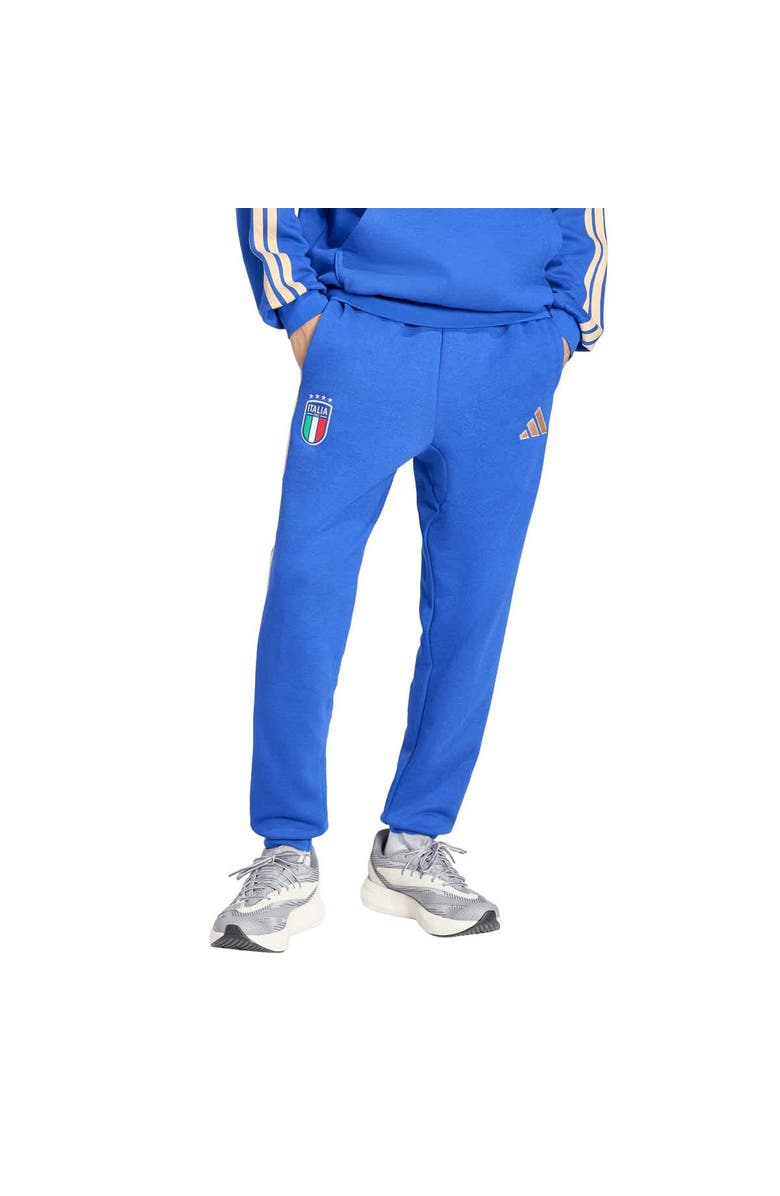 adidas Men's adidas Blue Italy National Team Alphaskin Fleece Pants, Main, color, Blue