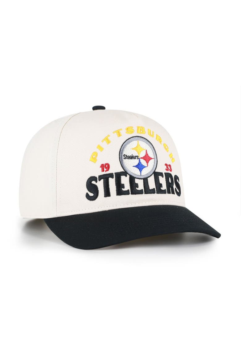 Men's '47 Natural Pittsburgh Steelers  Arcitext Hitch Adjustable Hat, Alternate, color, Natural