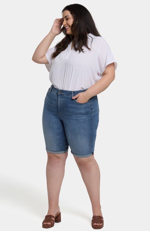 Nydj Briella Cuff Shorts In Barcelona Breeze