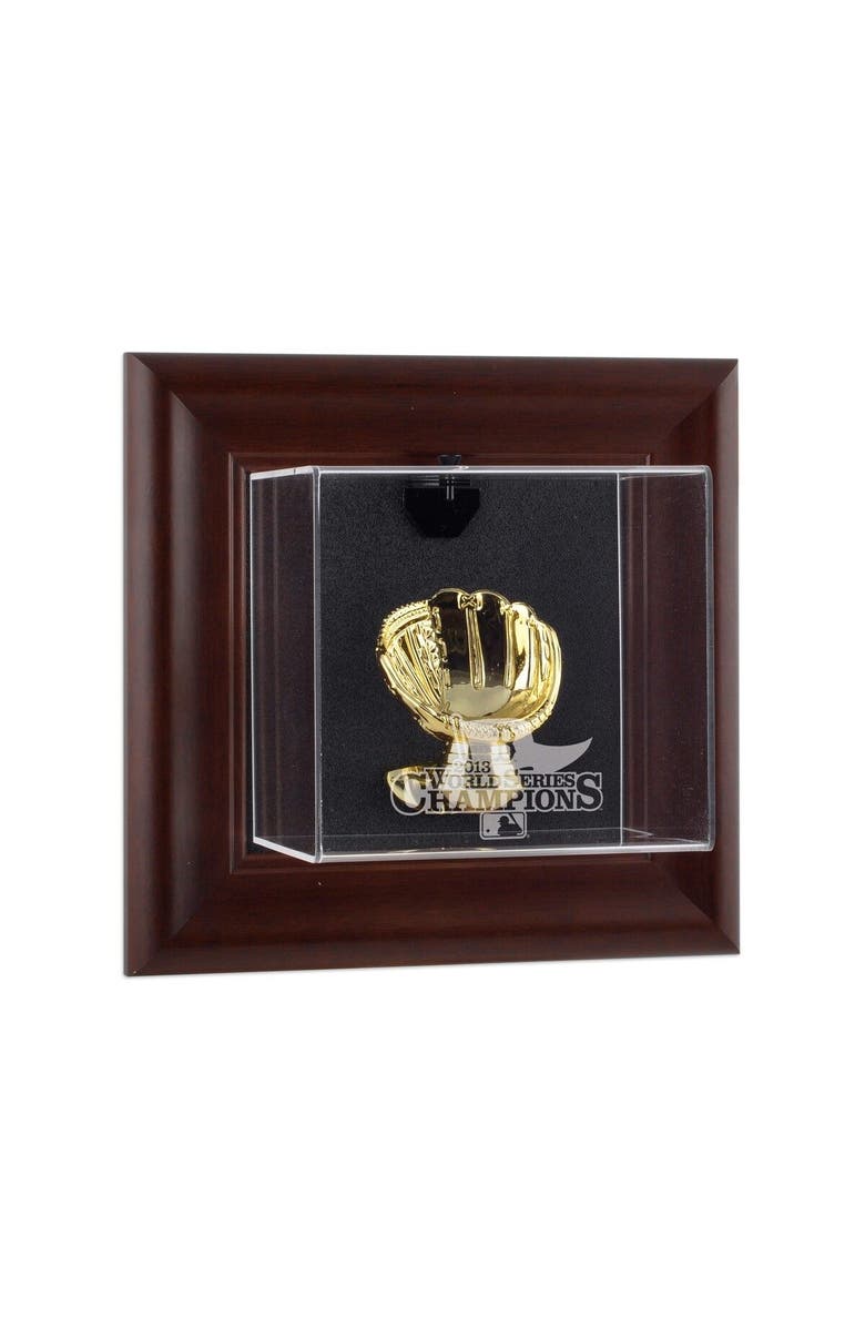 FANATICS AUTHENTIC Boston Red Sox 2013 MLB World Series Champions Brown Wall-Mounted Baseball Case, Main, color, 