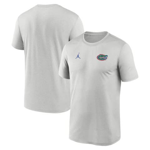 Men's Jordan Brand Gray Florida Gators 2025 Sideline Small Logo Legend Performance T-Shirt
