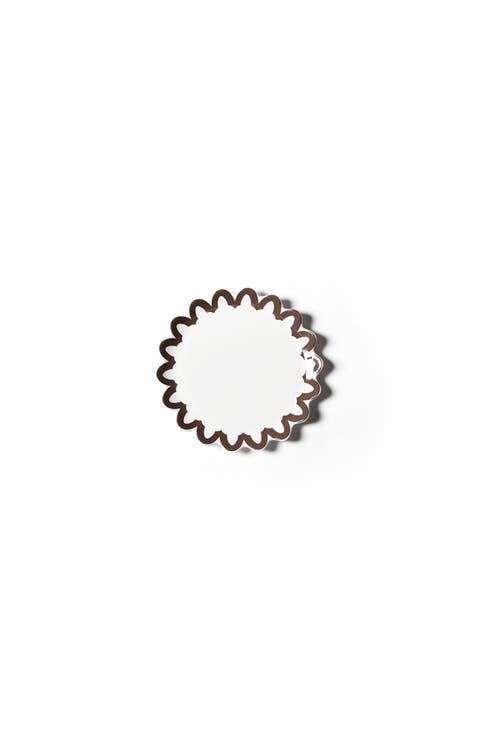 Russet Arabesque Trim Scallop Salad Plate