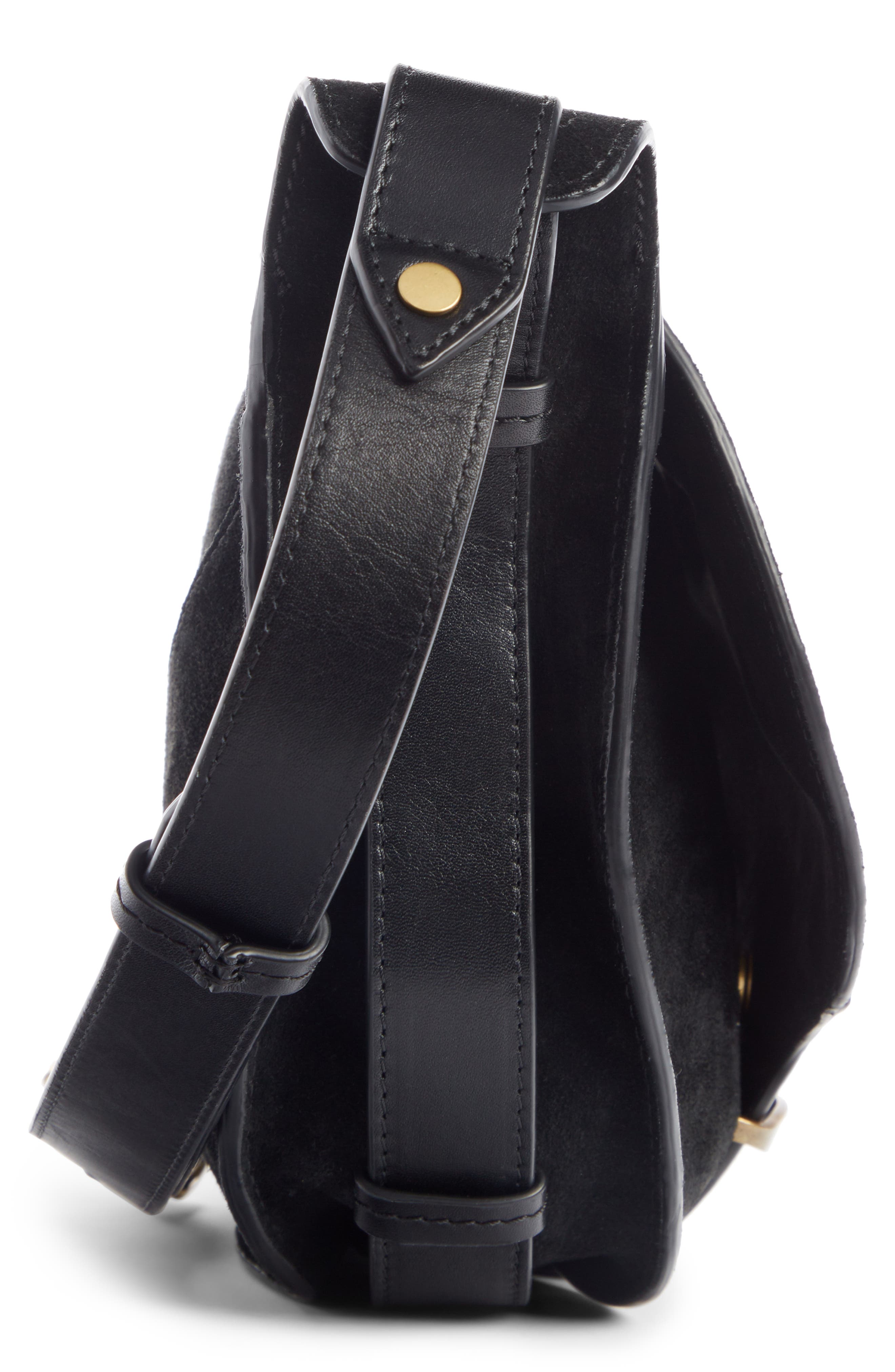Isabel Marant Botsy Leather Shoulder Bag, Alternate, color, 