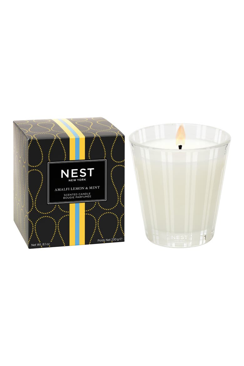Amalfi Lemon & Mint Scented Candle, Alternate, color, NO COLOR