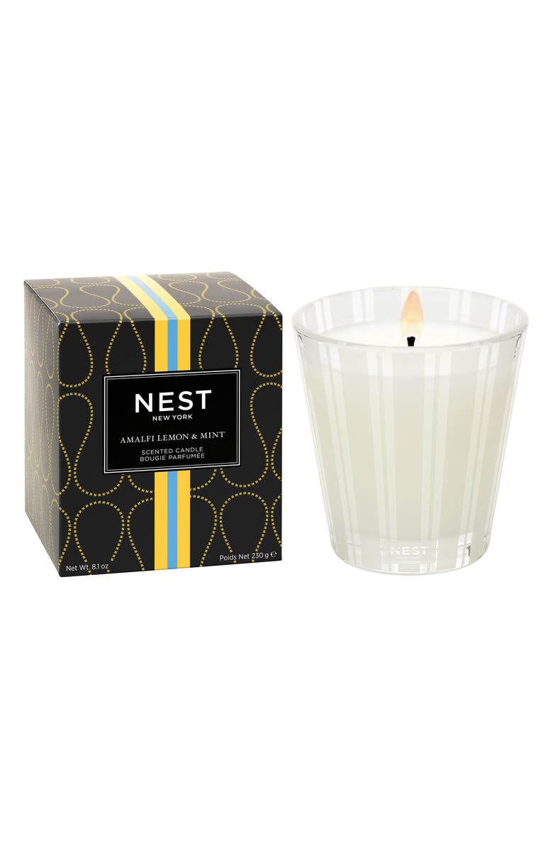 NEST New York Amalfi Lemon & Mint Scented Candle, Alternate, color, 
