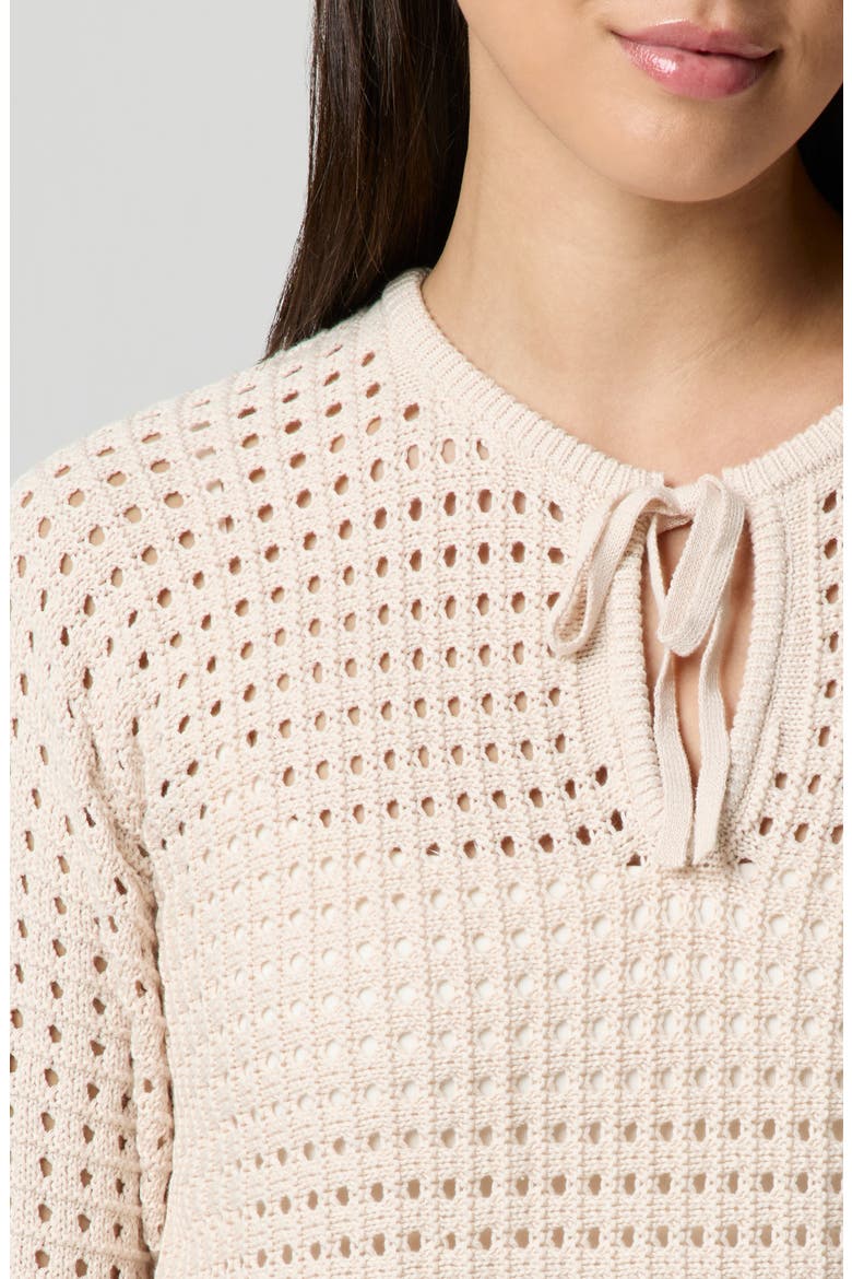 Keyhole Open Knit Crop Sweater, Alternate, color, QUARTZ