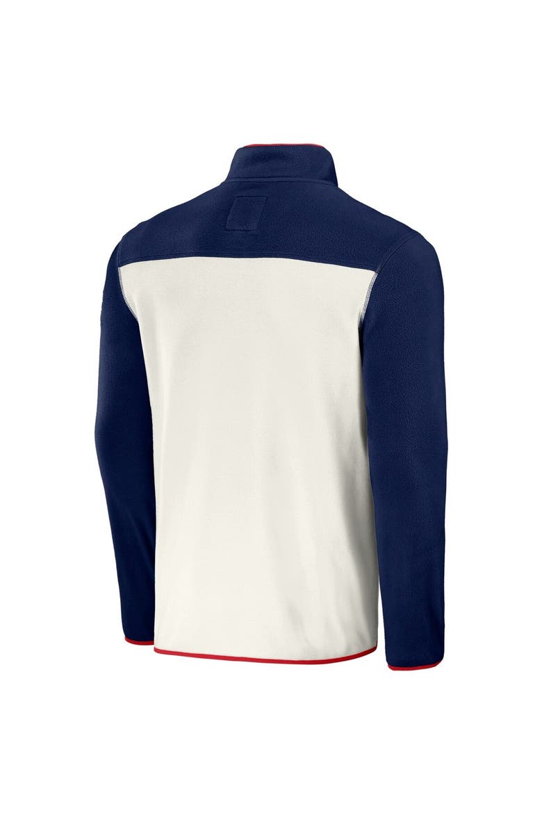 Men's NFL x Darius Rucker Collection by Fanatics Navy/Cream New England Patriots Micro Fleece Quarter-Snap Jacket, Alternate, color, Navy