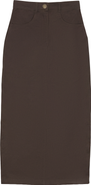 Ulla Maxi Maxi Fly Front Straight Pocket Skirt