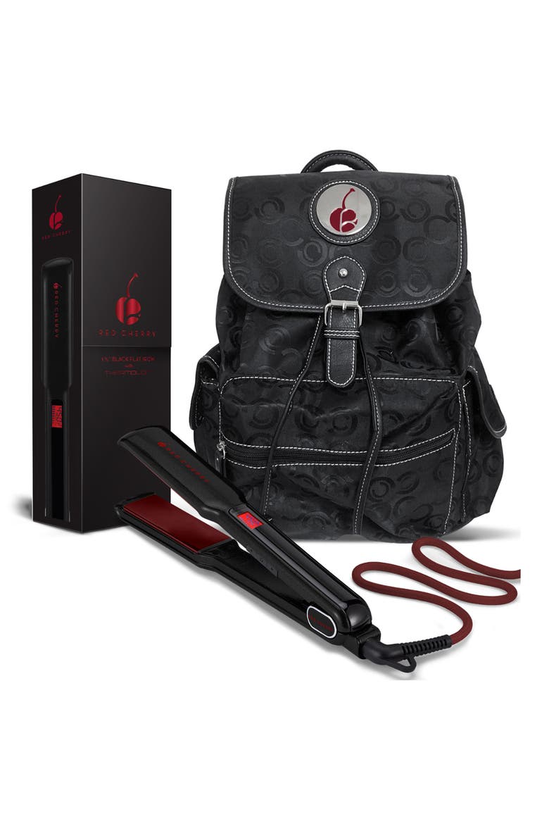1.5" Professional Thermolon Straightener, Main, color, BLACK/ CHERRY