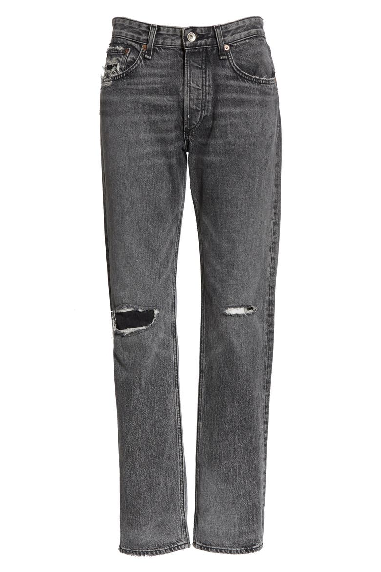 Rosa Boyfriend Jeans, Alternate, color, BLK MAGIC