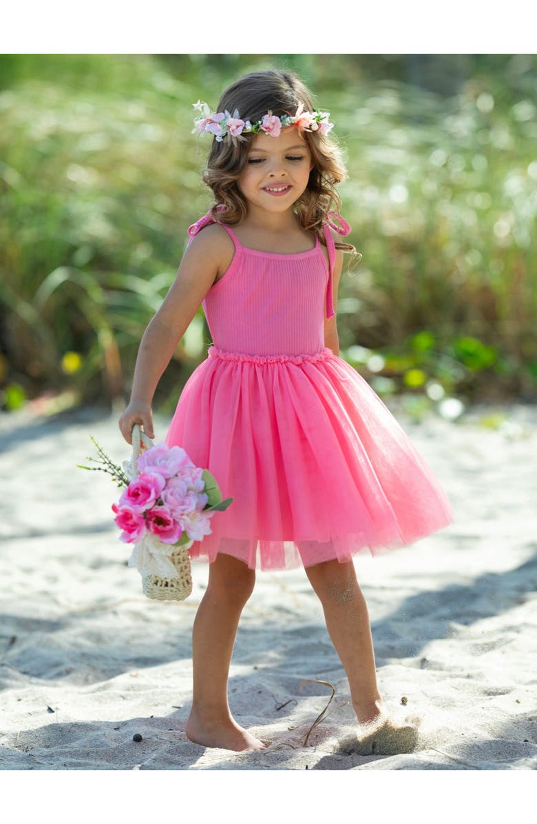 Mia Belle Girls Girls Pink Paradise Everyday Tutu Dress, Alternate, color, 