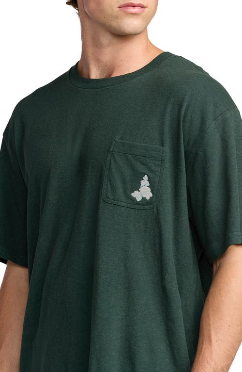 Billabong Austin Garage Cotton & Hemp T-shirt In Green