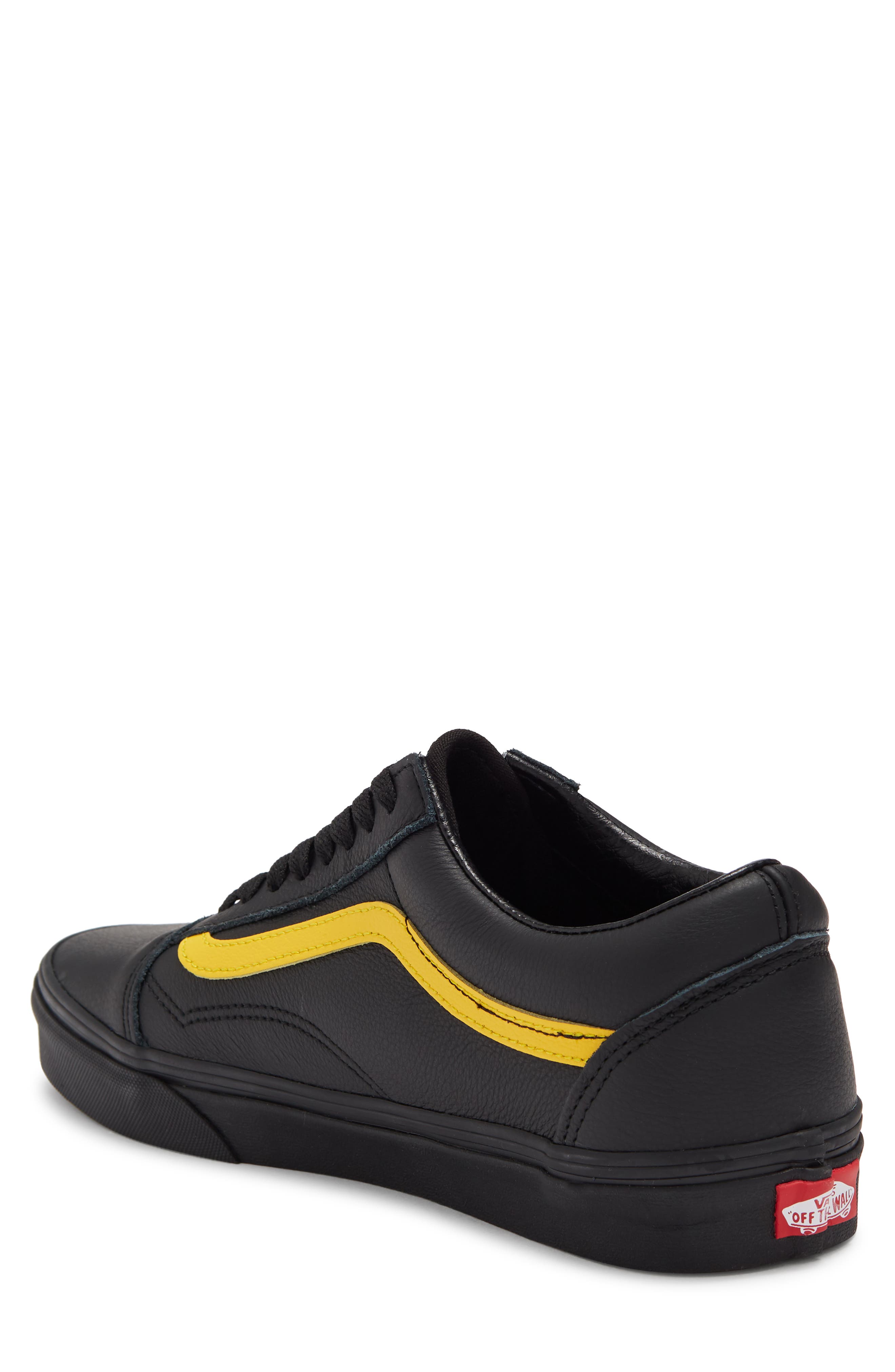 Vans Old Skool Leather Pop Trim Sneaker, Alternate, color, 