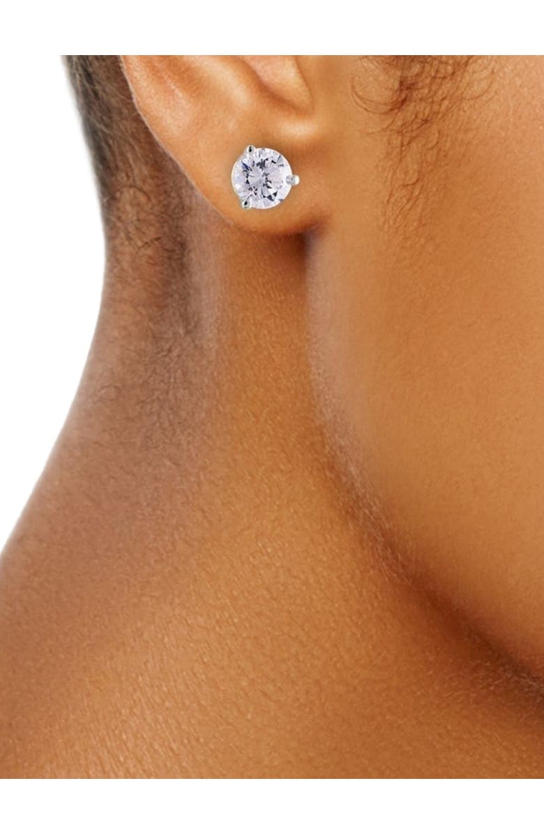 Bliss Diamond 3.20 Ct TW 14k Gold Lab Grown Round-Cut Diamond Martini Studs, Alternate, color, 14K White Gold