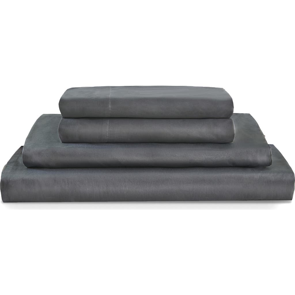 Sijo 400 Thread LuxeSoft Organic Cotton Sateen Sheet Set in Storm  product