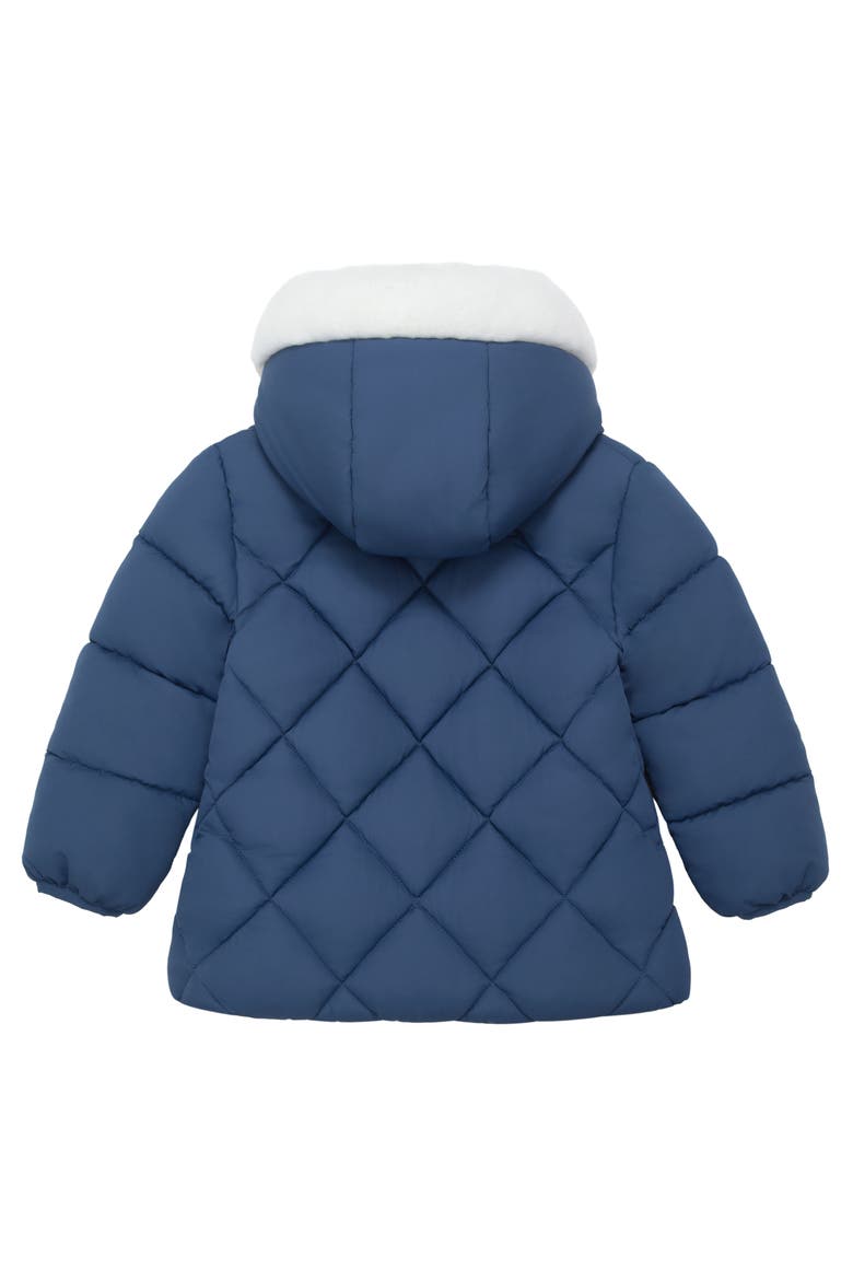 Soft Lining Hooded Puffer Jacket, Alternate, color, Frost navy